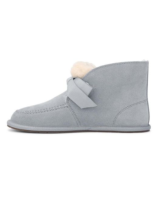 Ugg Gray (Wmns) Kallen Lace Lacing Mid Tops Fleece Lined
