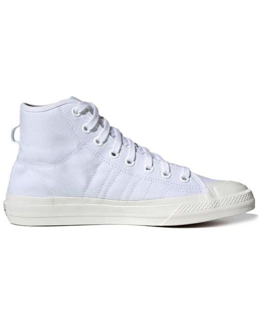 Adidas White Nizza Rf Hi 'Triple' for men