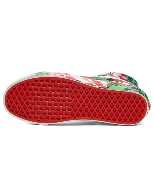 Vans Red Kenzo X Og Sk8-Hi Lx 'Floral' for men