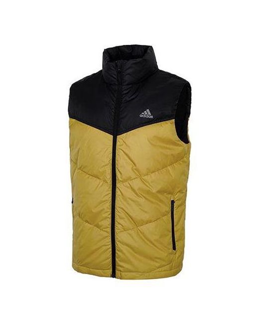 Adidas Yellow Down Padded Vest Jacket for men