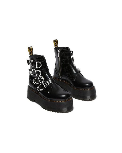 Dr. Martens Black (Wmns) Jadon Max Hdw 4 Strap Boot