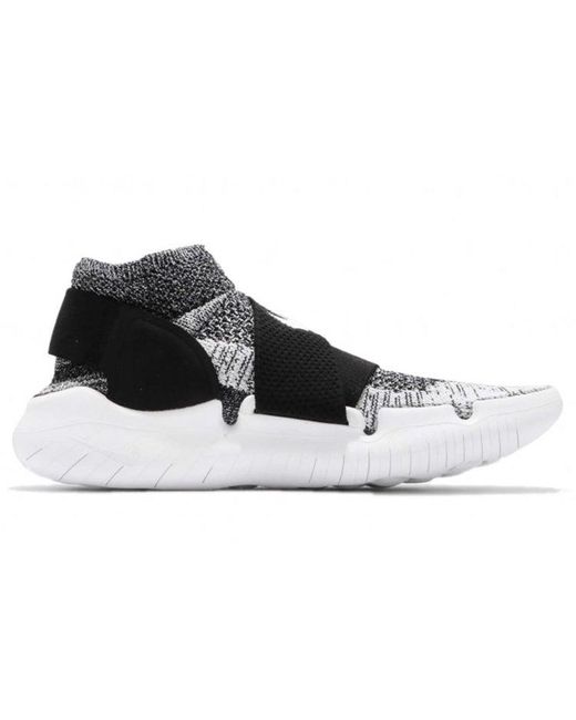 Nike Free Rn Motion Flyknit 2018 Sports Shoes Grey/black for Men | Lyst