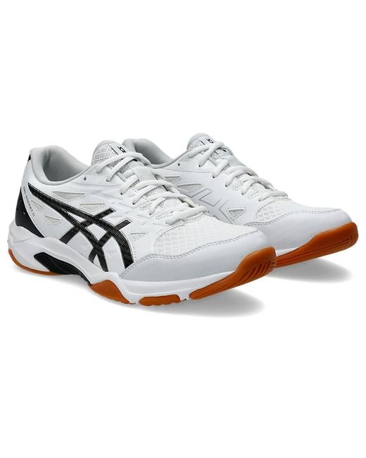 Asics White Gel-Rocket 11 Pure' for men
