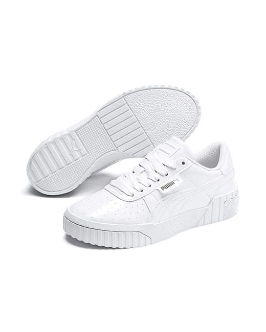 PUMA White (Wmns) Cali Patent Jr