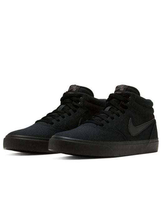 Nike Black Sb Charge Mid Canvas for men