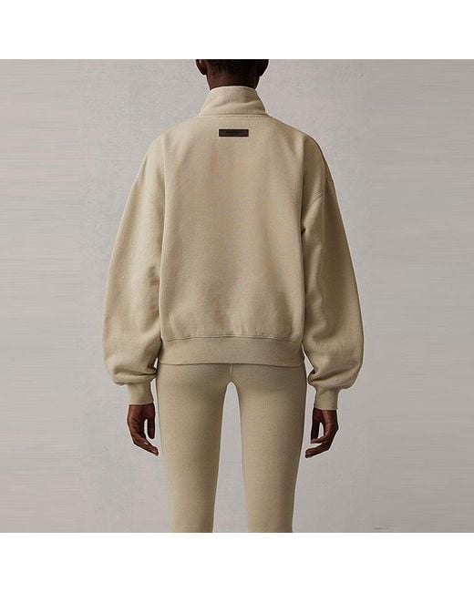 Fear Of God White (Wmns) Ss22 Half-Zip Pullover 'Wheat'