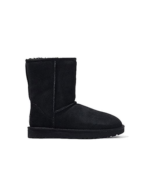 Ugg Black (Wmns) Classic Short Ii Fleece Lined