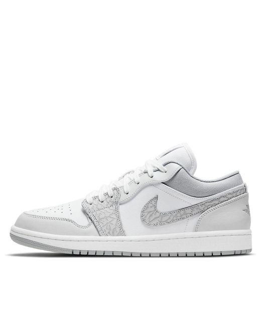 Nike White 1 Low Premium 'Elephant Print' for men