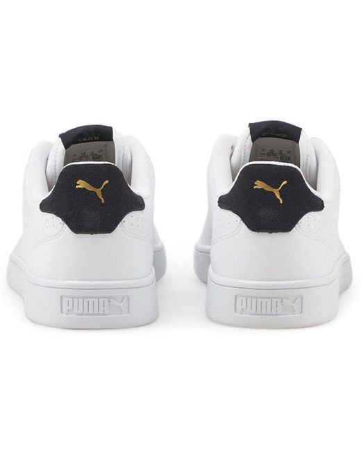 PUMA White Shuffle Perf Sneakers for men