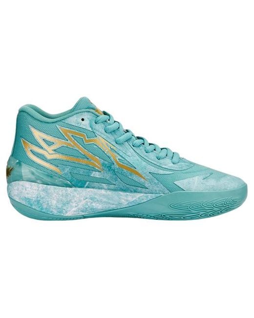 PUMA Blue Mb.02 Lamelo Ball 'Jade' for men