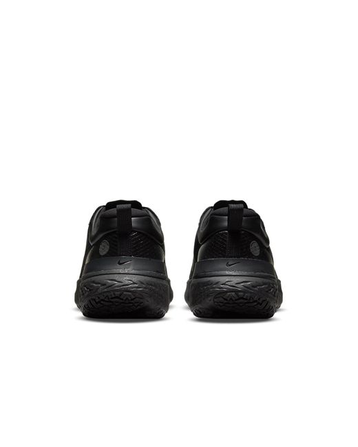 Nike Black React Miler 2 Shield Anthracite' for men