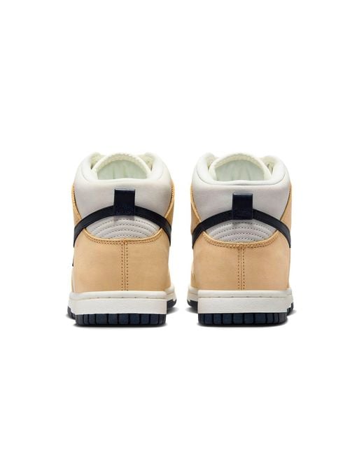 Nike White (Wmns) Dunk High Premium 'Sesame Obsidian'