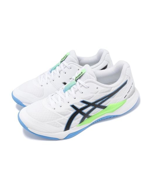 Asics Blue Gel-Tactic 12 Lime Burst' for men