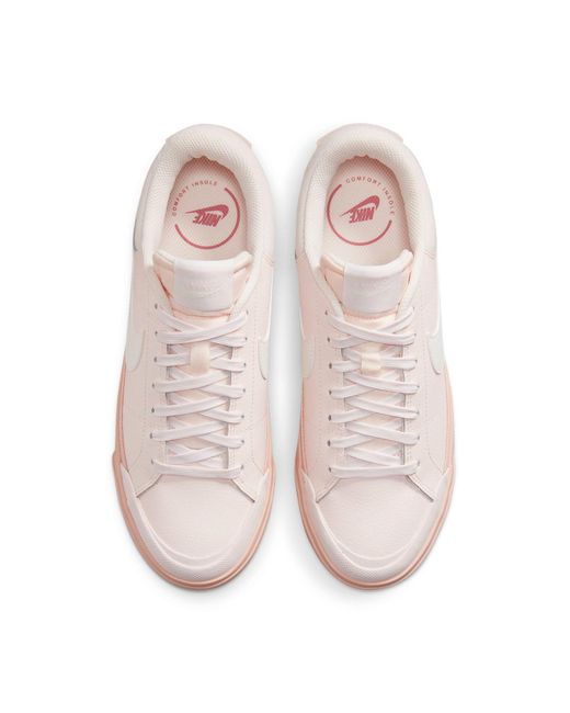 Nike Pink (Wmns) Court Legacy Lift 'Light Soft'