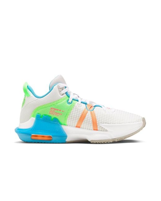 Nike Blue Lebron Witness 7 Basketball Shoes for men