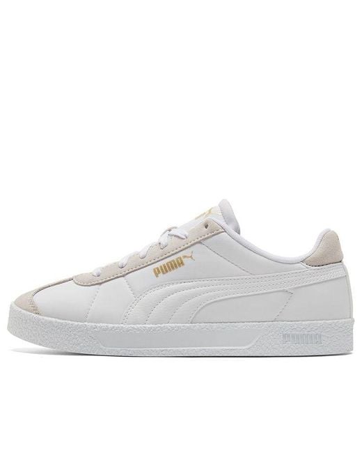 PUMA White Club Nylon Casual Skateboarding Shoes for men