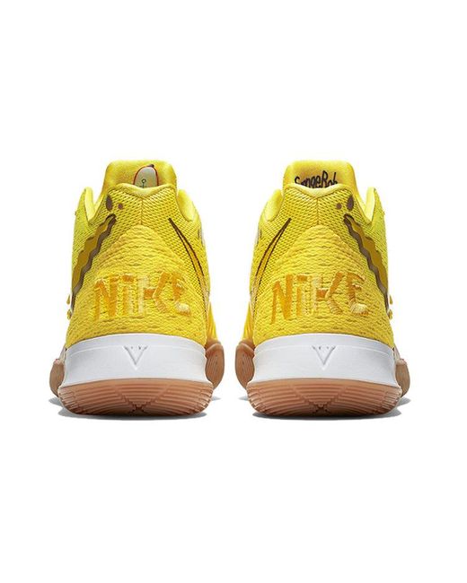 Nike Yellow Kyrie 5 Spongebob Squarepants for men