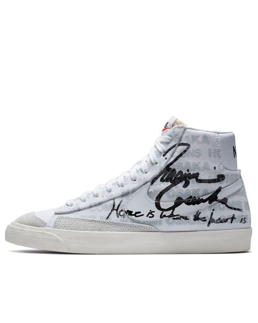 Nike Gray Naomi Osaka X Comme Des Garcons X Blazer Mid '77 'Home Is Where The Heart Is' for men