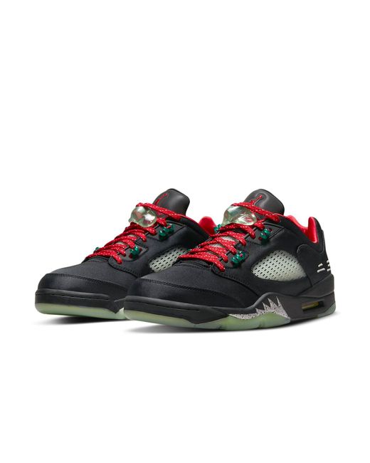 Nike Black 5 Retro Low X Clot 'Jade' for men
