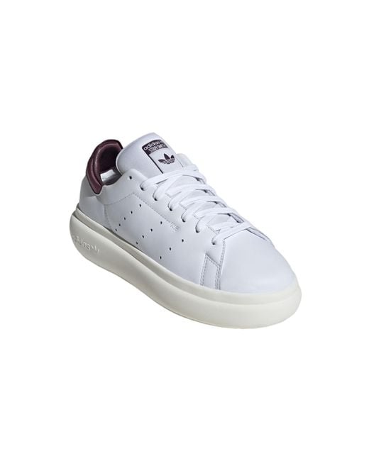 Adidas White (Wmns) Stan Smith Pf Burgundy'