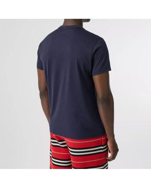 Burberry Blue Monogram Motif Pattern Cotton for men