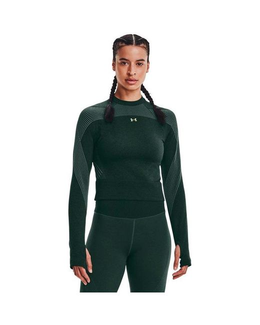 Under Armour Green (Wmns) Causual Training Short Sports Long Sleeve T-Shirts