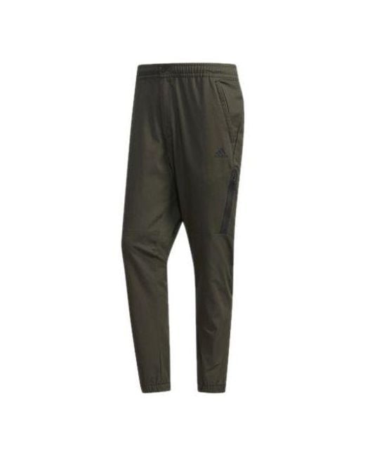 Adidas Green Al Pt Twill Cone Slim Fit Bundle Feet Casual Sports Pants for men