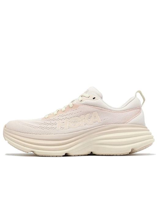 Hoka One One White (Wmns) Bondi 8 'Cosmic Pearl'