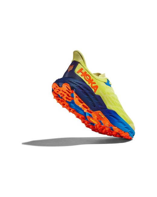 Hoka One One Blue Speedgoat 5 'Citrus Glow Evening Primrose' for men