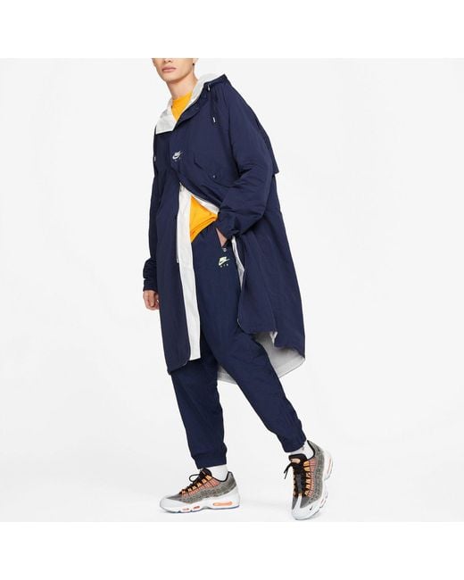 Nike Blue Air X Kim Jones Crossover Reversible Mid-Length Hooded Jacket Us Edition