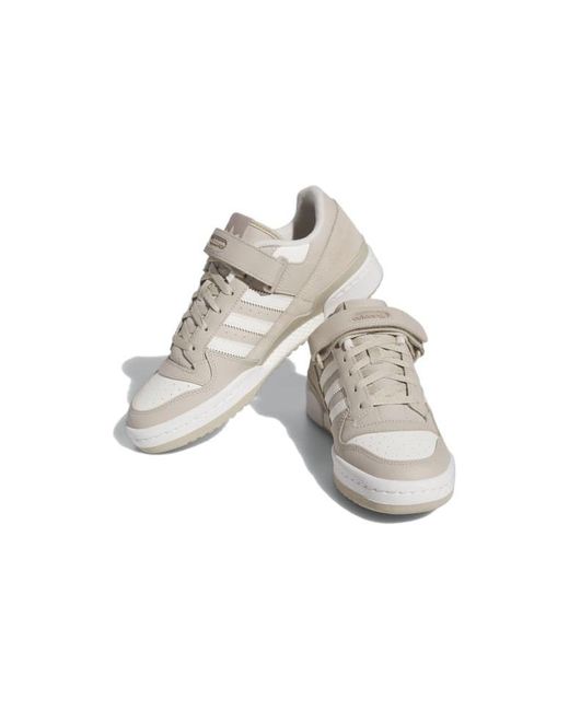 Adidas White Forum Low Shoes for men