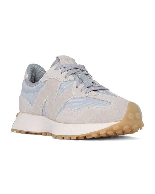 New Balance White 327