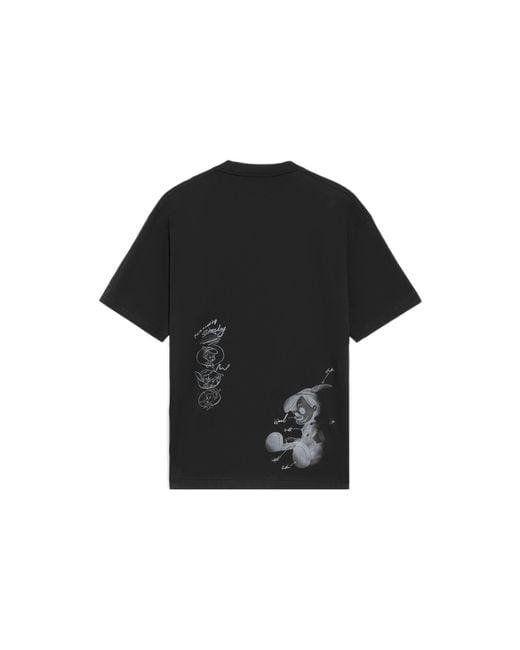 Li-ning Black X Disney Pinocchio Graphic T-Shirt for men