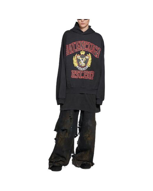 Balenciaga Blue Diy College Hoodie