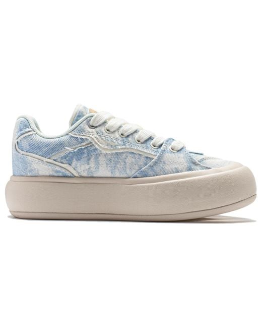 Li-ning Blue (Wmns) Puff Platform 'Denim'