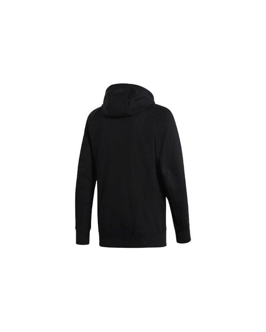 Adidas Black Originals Hooded Zipper Sports Jacket for men