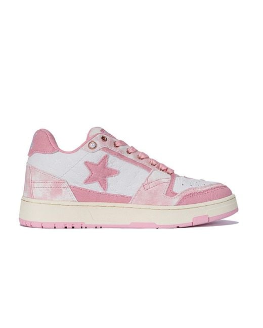 KAALIXTO Pink Skateboarding Mid Cloud Stars' for men