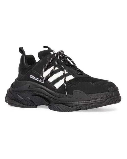 Balenciaga Black Adidas X Triple S Sneaker for men
