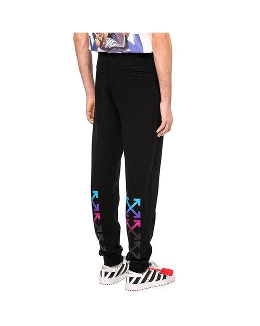 Off-White c/o Virgil Abloh Black Gradient Sweat for men