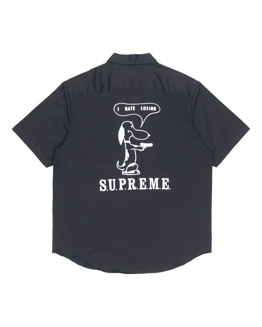 Supreme Black Dog S/S Work Shirt for men