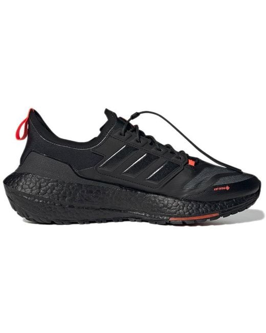 Adidas Black Ultra Boost 21 Gore-Tex Shoes 'Carbon Solar' for men
