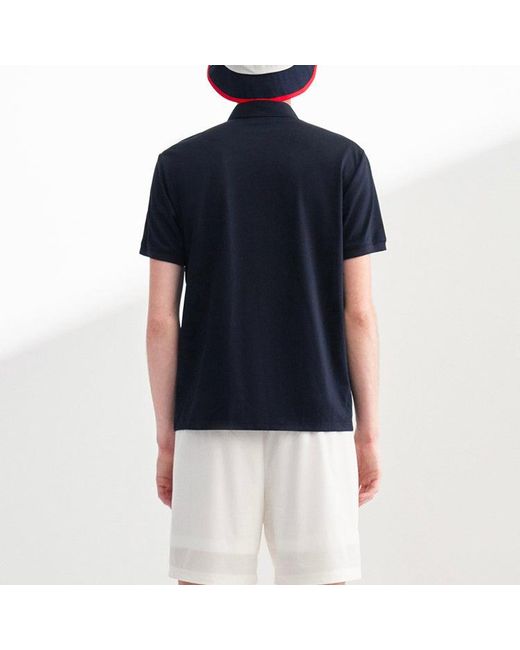 Fila Black Casual Sports Breathable Short Sleeve Polo Shirt for men