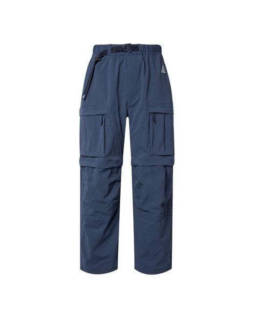 Nike Blue Acg Smith Summit Cargo Pants Asia Sizing 'Thunder' for men