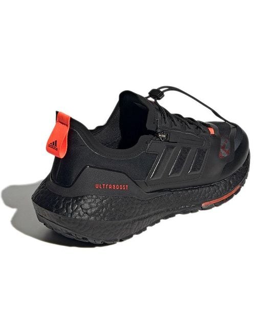 Adidas Black Ultra Boost 21 Gore-Tex Shoes 'Carbon Solar' for men