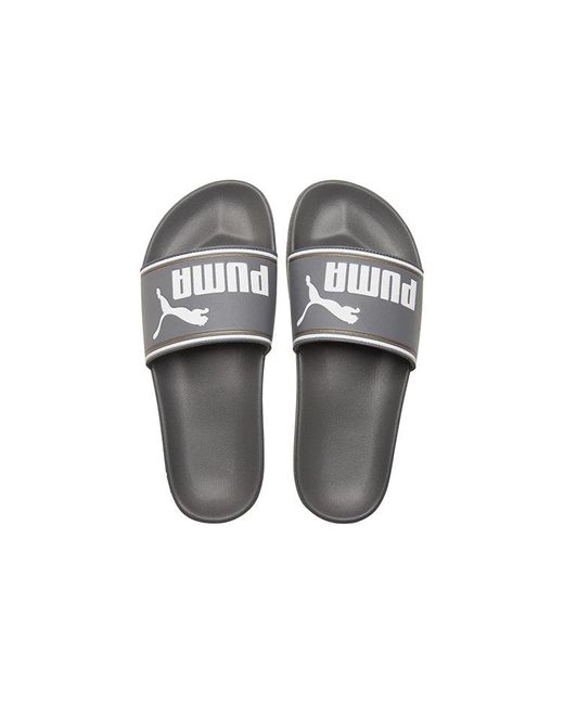 PUMA Gray Leadcat Ftr Slippers for men
