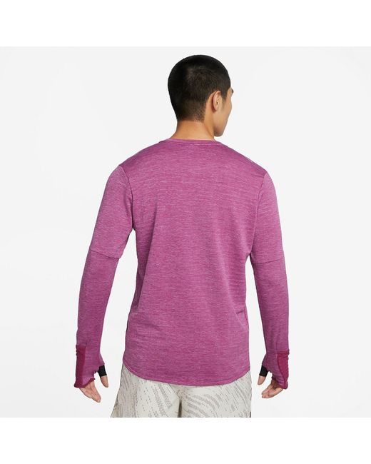 Nike Purple Repel Element Run Top for men