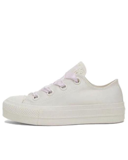 Converse White (Wmns) Chuck Taylor All Star Lift Platform 'Matte Satin Ivory'