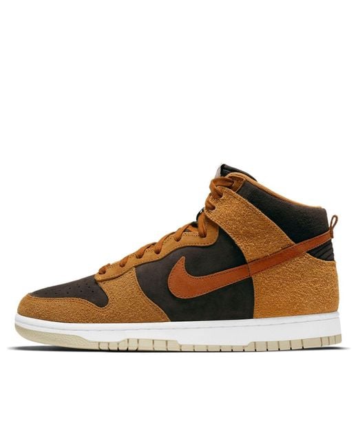 Nike Brown Dunk High Premium 'Dark Curry' for men