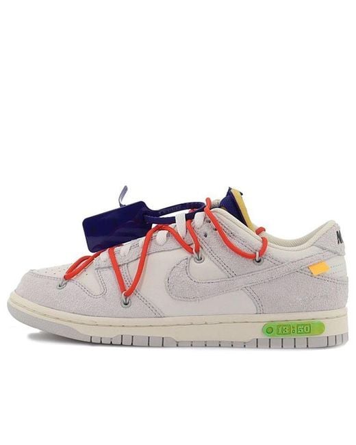 Nike Blue X Off- Dunk Low 'Lot 13 Of 50' for men