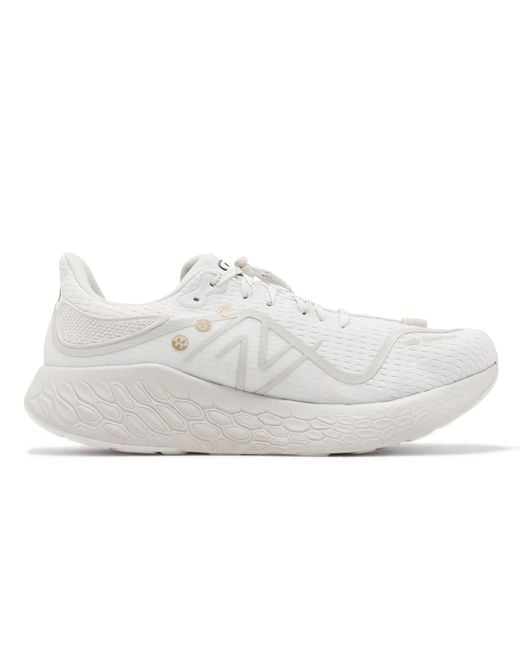 New Balance White Fresh Foam X 1080V12 Permafrost 'Nimbus Cloud Moonbeam' for men